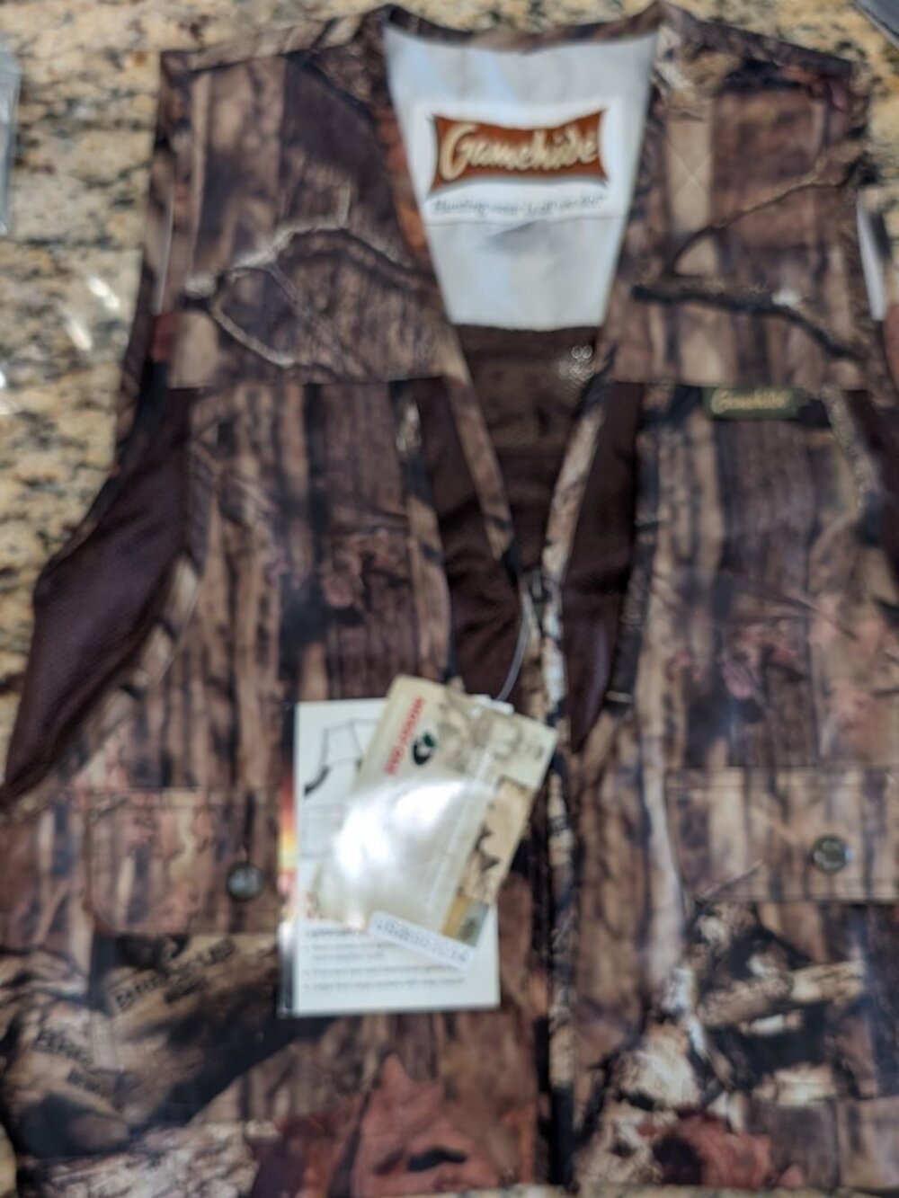 Mossy Oak Break-up Infinity Camo Bird Hunting Vest w/ Pouch - Small YOUTH - NEW